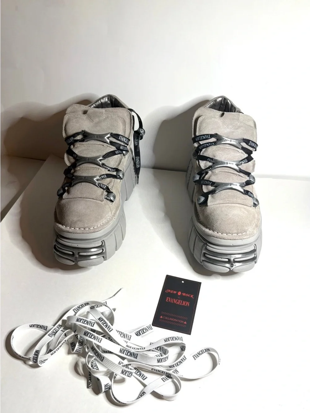 New Rock shoes x Evangelion Kaworu shoes